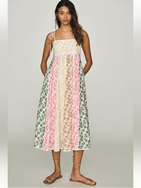 NWT English Factory Colorblock Midi Dress